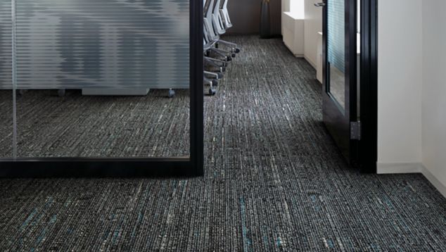 Interface Bitrate plank carpet tile in office and corridor